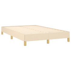 Petromila vidaXL Boxspring posteľ s matracom krémová 120x190 cm látka