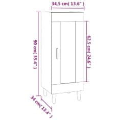 Petromila vidaXL Komoda betónovo sivá 34,5x34x90 cm spracované drevo