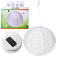 ProGarden Progarden Solárne Záhradné Teplá Biela Svietidlo Závesné Solar Ball Led Hanging 40 Cm