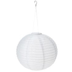 ProGarden Progarden Solárne Záhradné Teplá Biela Svietidlo Závesné Solar Ball Led Hanging 40 Cm