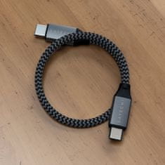 Satechi Kábel USB-C - USB-C 25 cm, tmavosivý 