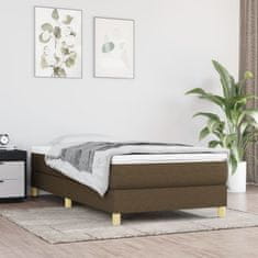 Vidaxl Rám na boxspring posteľ tmavohnedý látka 140x190 cm