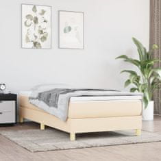 Vidaxl Rám na boxspring krémový látka 90x200 cm