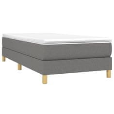 Vidaxl Rám na boxspring posteľ tmavosivý látka 100x200 cm