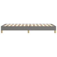 Vidaxl Rám na boxspring posteľ tmavosivý látka 100x200 cm