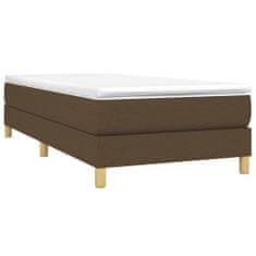 Vidaxl Rám na boxspring posteľ tmavohnedý látka 140x190 cm