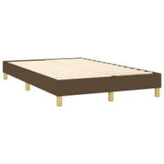 Vidaxl Rám na boxspring posteľ tmavohnedý 120x200 cm látka