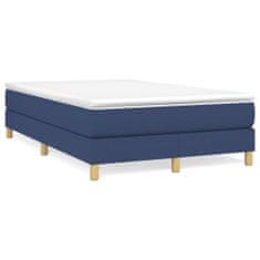 Vidaxl Rám na boxspring posteľ modrý 120x200 cm látka