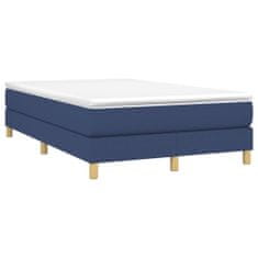 Vidaxl Rám na boxspring posteľ modrý 120x200 cm látka