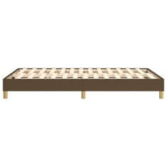 Vidaxl Rám na boxspring posteľ tmavohnedý 120x200 cm látka