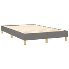 Vidaxl Rám na boxspring posteľ tmavosivý 120x200 cm látka