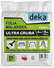 Deka Fólia na maľovanie ultra hrubá čierna 4*5m 1500g