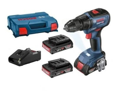 Bosch Akumulátorový vŕtací skrutkovač gsr 18v-50 3*2.0*ah