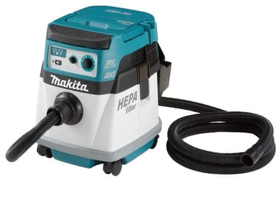 Makita Akumulátorový vysávač 2*18V 15l aws 0*ah