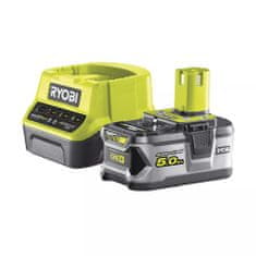 RYOBI 18 V lítium-iónová batéria 5,0 Ah + nabíjačka one+ rc18120-150