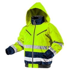 NEO Zateplená pracovná bunda výstražná žltá, veľkosť xl