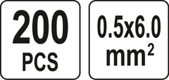 YATO Sada zmršťovacích hadičiek 0,5-6 mm2., 220 ks