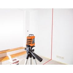 NEO Rovinný laser 15 m 360° horizontálne statív 1,5 m červený