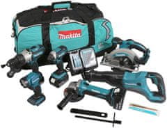 Makita 18V kombinovaná súprava dtd152+dhp451+dss610+dga452+djr186+dml815