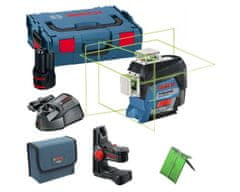 Bosch Líniový laser gll 3-80 cg+bm1 l-boxx zelený lúč