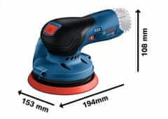 Bosch Excentrická brúska gex 12v-125 125mm