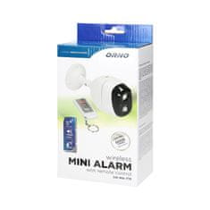 Orno Mini alarm ip44 s detektorom pohybu, ovládaný diaľkovým ovládaním