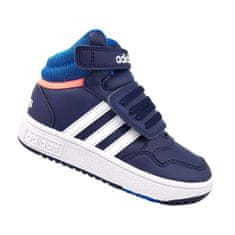 Adidas Obuv tmavomodrá 23.5 EU Hoops Mid 30 AC I