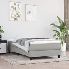 Vidaxl Rám na boxspring posteľ bledosivý 90x200 cm látka