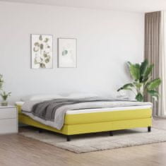 Vidaxl Rám na boxspring posteľ zelený 180x200 cm látka