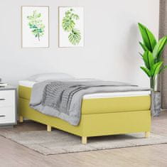 Vidaxl Rám na boxspring posteľ zelený 90x190 cm látka