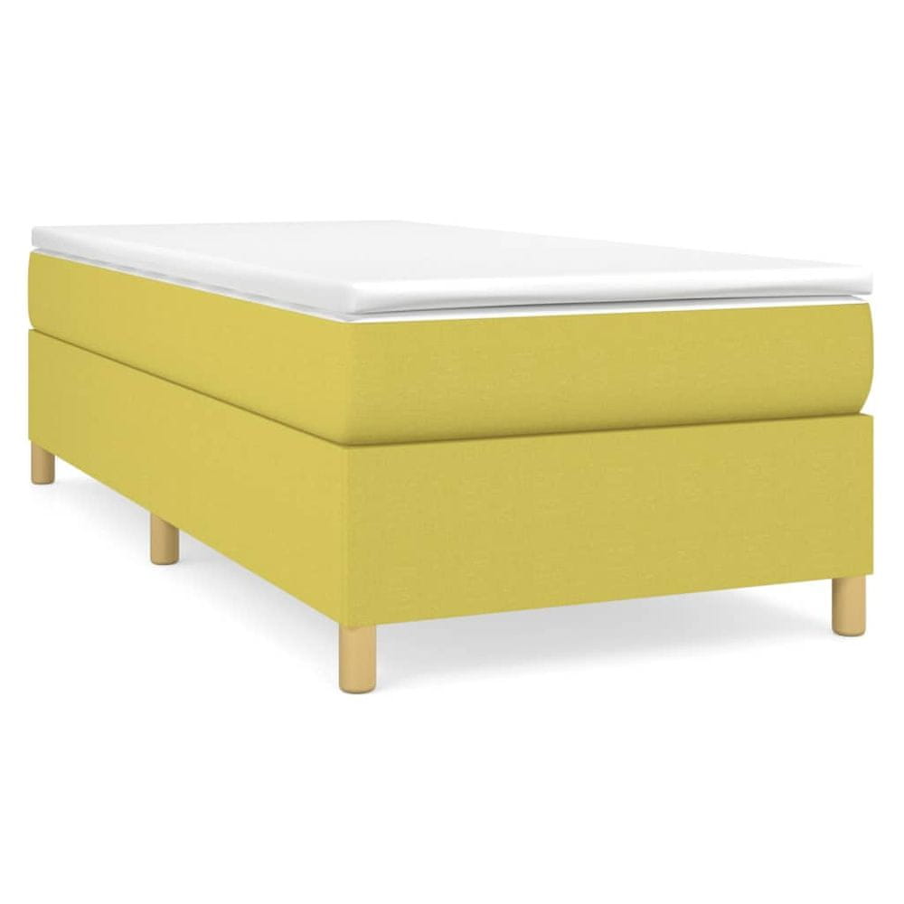 Vidaxl Posteľný rám na boxspring zelený 80x200 cm látka