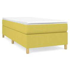 Vidaxl Rám na boxspring posteľ zelený 90x190 cm látka