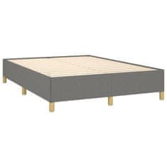 shumee Boxspring posteľ s matracom tmavosivá 140x190 cm látka