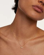 PDPAOLA Romantický pozlátený náhrdelník so zirkónmi DAISY CO01-498-U