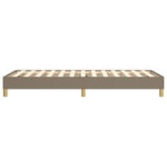 Vidaxl Rám na boxspring posteľ sivohnedý 90x190 cm látka