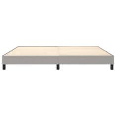 Vidaxl Rám na boxspring posteľ bledosivý 200x200 cm látka