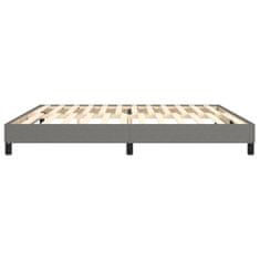 Vidaxl Rám na boxspring posteľ tmavosivý 200x200 cm látka