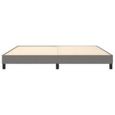 Vidaxl Rám na boxspring posteľ tmavosivý 200x200 cm látka