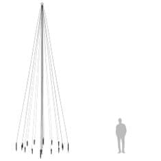 Vidaxl Vianočný stromček s hrotom 1134 modrých LED 800 cm