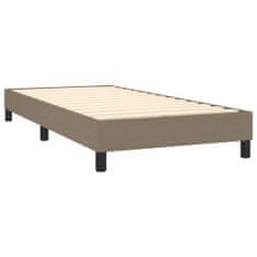 shumee Boxspring posteľ s matracom sivohnedý 100x200 cm látka