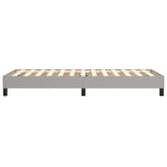 Vidaxl Rám na boxspring posteľ bledosivý 90x200 cm látka