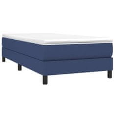 shumee Boxspring posteľ s matracom modrá 100x200 cm látka