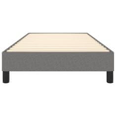 Vidaxl Rám na boxspring posteľ tmavosivý 90x200 cm látka