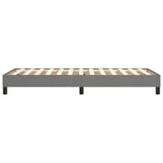 Vidaxl Rám na boxspring posteľ tmavosivý 90x200 cm látka