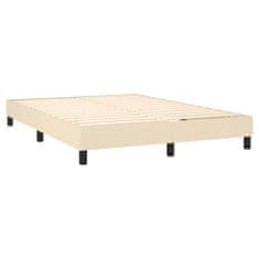 Petromila vidaXL Boxspring posteľ s matracom krémový 140x190 cm látka