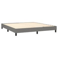 shumee Boxspring posteľ s matracom tmavosivá 160x200 cm látka