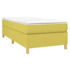 Vidaxl Rám na boxspring posteľ zelený 90x190 cm látka