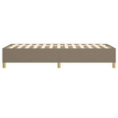 Vidaxl Posteľný rám na boxspring sivohnedý 80x200 cm látka