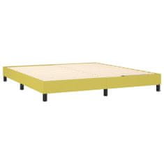 Vidaxl Rám na boxspring posteľ zelený 180x200 cm látka