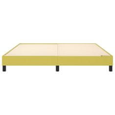 Vidaxl Rám na boxspring posteľ zelený 180x200 cm látka